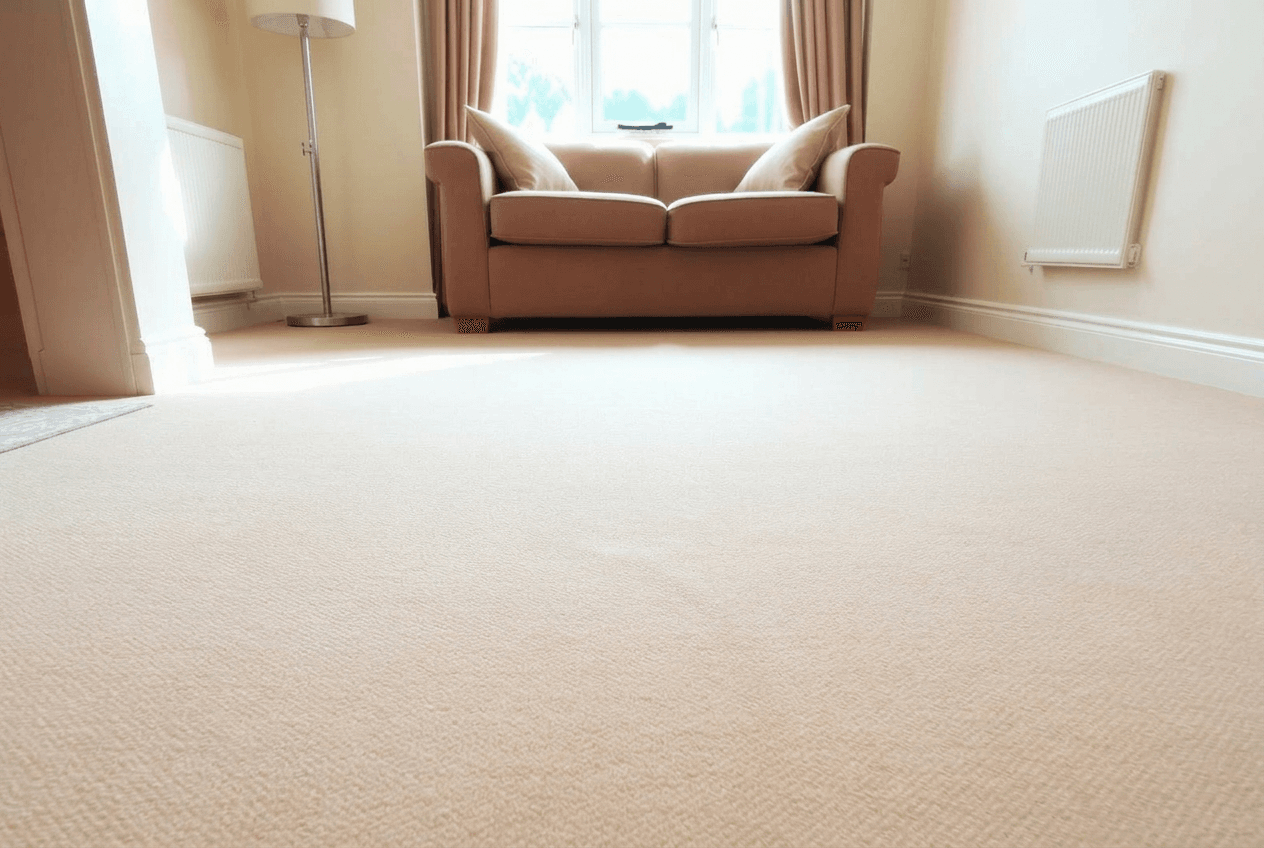 Carpet being deep cleaned with hot-water extraction