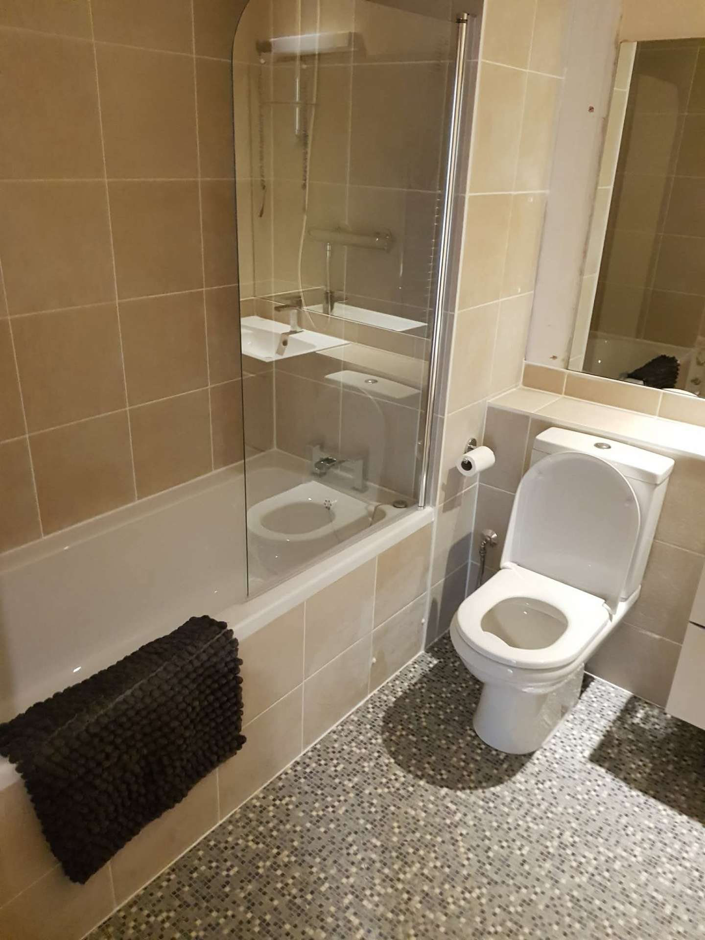 Bathroom tiles descaled and cleaned